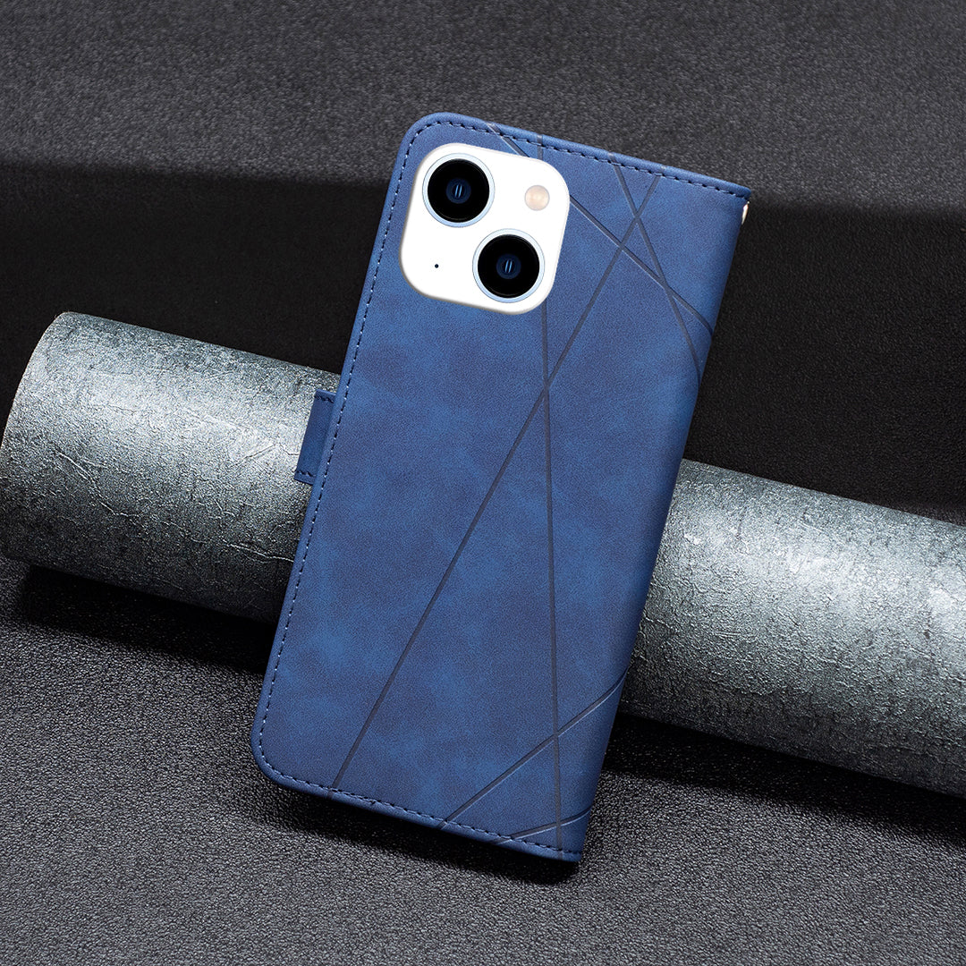 Binfen Color BF05 For iPhone 15 Imprinted Pattern Wallet Moblie Phone Case Stand PU Leather Cover - Blue Binfen Color BF05 For iPhone 15 Imprinted Pattern Wallet Moblie Phone Case Stand PU Leather Cover - Blue